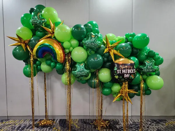 Large themed organic balloon decoration